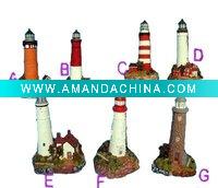 Wholesale Resin home decoration-- lighthouse