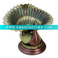 Wholesale Resin peacock sculpture