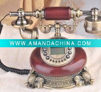 Wholesale resin, man-made wood antique decorative telephone