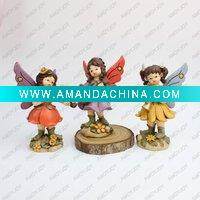 Wholesale Resin Fairy figurines 3Ast. H:13CM