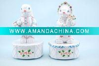 Wholesale russia rabbit long ears music bell decoration