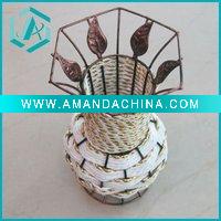 Wholesale gaily decorated basket of flower