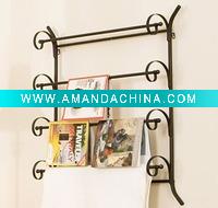 Wholesale wrought iron magazine rack