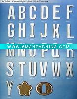 Wholesale 30mm high polish slide letter