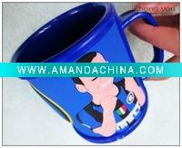 Wholesale 2011 fashion sports star pvc mug