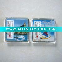 Wholesale thermometer plastic fridge magnet