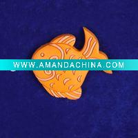 Wholesale fish shape pvc fridge magnet