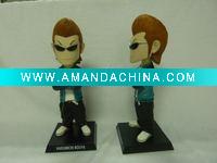 Wholesale 11 inch Plastic Cool Movie Star Bobble head