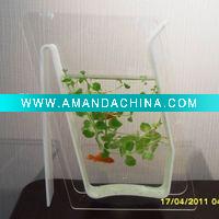 Wholesale Bright white Colored Acrylic display vase