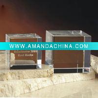 Wholesale 3d laser crystal cube