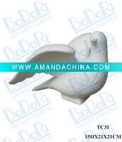 Wholesale white ceramic dove
