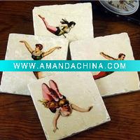 Wholesale Marble craft coaster set