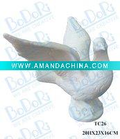 Wholesale white ceramic dove