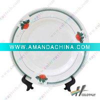 Wholesale Sublimation Photo Gift-8" Sublimation Plate With Design Green Strawberry