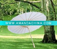 Wholesale White craft paper umbrella 42cm