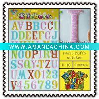 Wholesale alphabet PVC recycle promotion decal