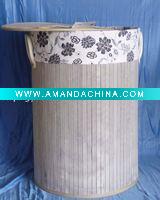 Wholesale bamboo basket with cotton liner