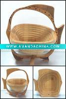 Folding Bamboo Fruit Basket in fish shape