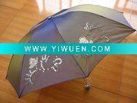 Wholesale Two pieces embroidery chameleon umbrella