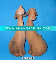 stock pottery set of 2 animals