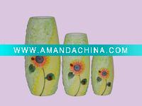 Wholesale Terracotta pot with sun-flowers