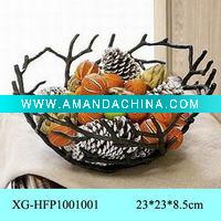 Wholesale metal fruit plate for home decor