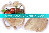 Wholesale wooden fruit basket