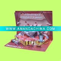 Wholesale Stereo-carton Loving Greeting Cards for Thanksgiving Days