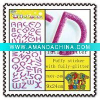 Wholesale thanksgiving sponge glitter window sticker