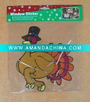 Wholesale Thanksgiving Decoration Turkey,window color