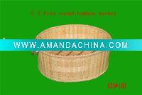Wholesale pets round bamboo basket