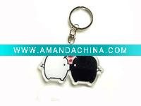 Wholesale Cute Pig Acrylic Key Chain
