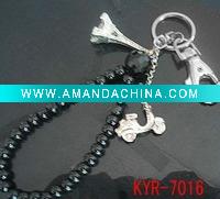 Wholesale acrylic beads key ring ( KYR-7016 )
