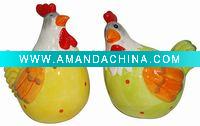 Wholesale 14CMH CERAMIC COOK COLORFUL GREEN/YELLOW 2ASST.