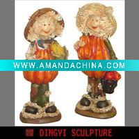 Wholesale cartoon doll,resin figurines,holiday decoration