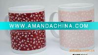 Wholesale colour changing ceramic mug for advertising promotional khs2