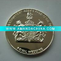 Wholesale Customized Silver plated Coins