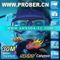 Wholesale diving mask, 4GB flash memory,support max 32GB