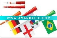 Wholesale soccer whistle horn with flag,horn flags