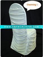 Wholesale Charming Pleated Spandex Chair Covers