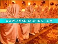 Self Tie Satin Chair Cover for wedding