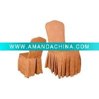 Wholesale hotel polyester chair cover with sash