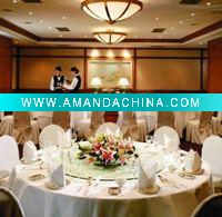 Wholesale Polyester white chair cover for wedding and hotel