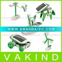 Wholesale 6 in 1 Solar DIY Educational Kit Toy Boat Fan Car Robot