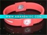 Wholesale fashion power sport balance hologram silicone bracelet