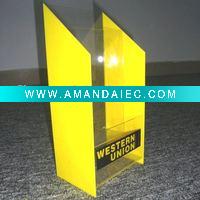 Wholesale Perspex 2 layer notepad holders,acrylic card holder