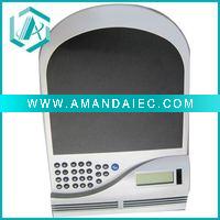 Wholesale New white plastic mouse pad with calculator