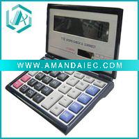 Wholesale New foldable electric and solar power black calculator