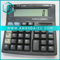 Wholesale Cheap solar power black business and office calculator