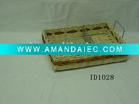 Wholesale 100%Handmade Rattan office sundries stationery holder
